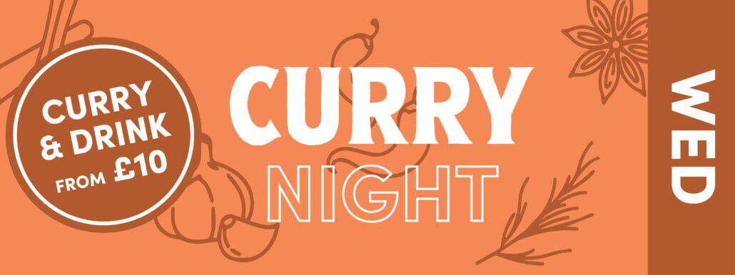 Curry Night - Curry and Drink for £10