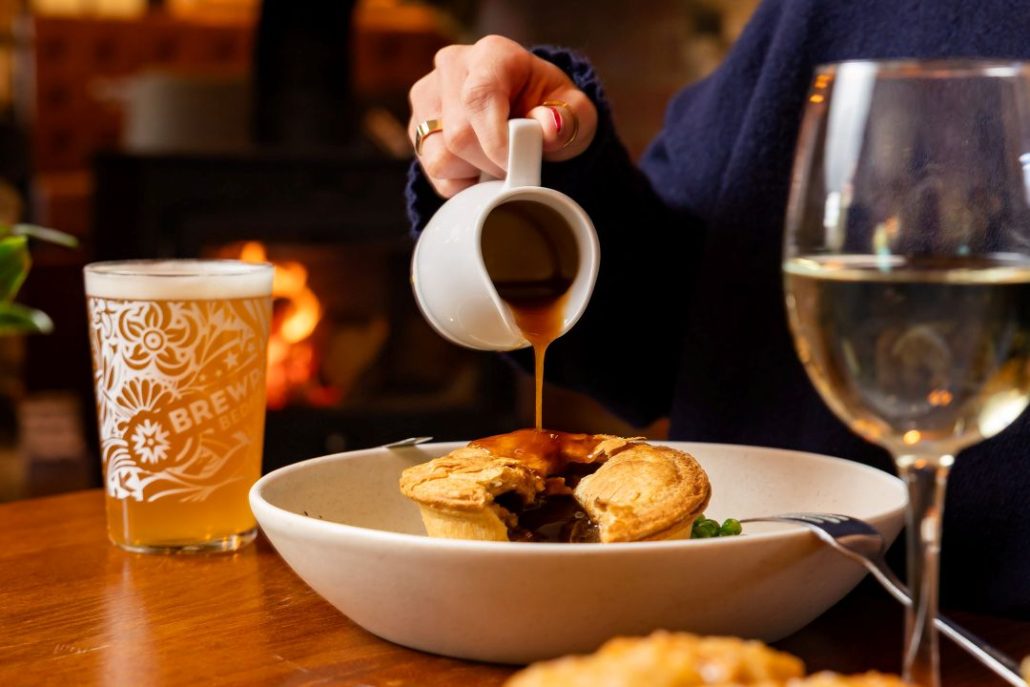 Traditional pub classics served at a pub